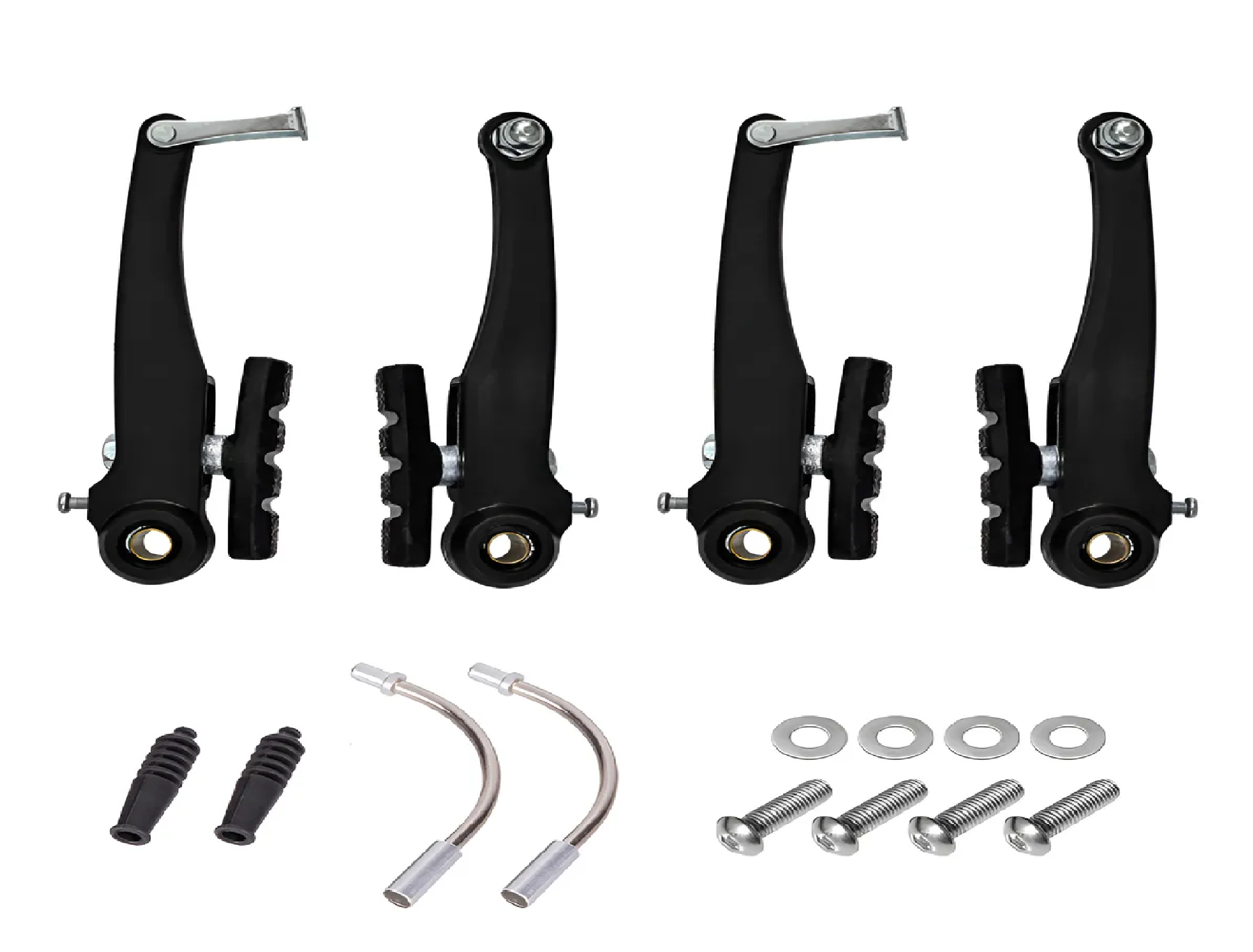 FREIO V-BRAKE DIANT/TRAS 110MM SAPATA NYLON 70MM C/MAC PTO REF: WGFRE0034 MARCA: WG SPORTS